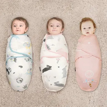 

Baby Sleeping Bag Newborn Sleep Sack 100% Cotton Anti-jumping Swaddle Wrap Baby Blanket Swaddling Wrap Sleepsack for 0-6M