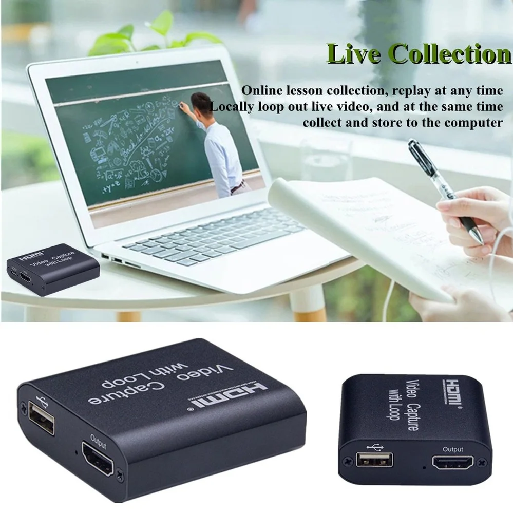1080P 4K HDMI Video Capture Card HDMI To USB 2.0 Video Capture Board Game Record Live Streaming Broadcast TV Local Loop