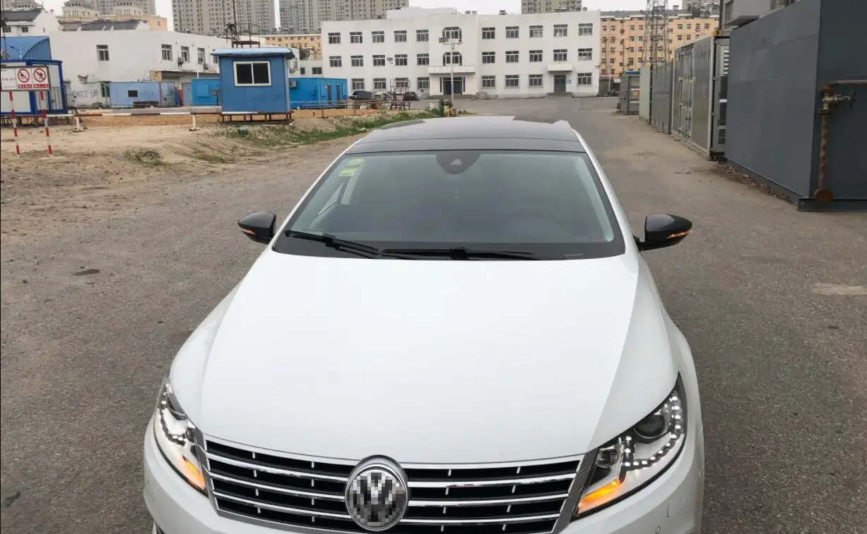 2 шт./компл. для VW Scirocco 2009- полная замена углеродного волокна вид автомобиля боковое зеркало крышка углеродного волокна вид боковые крышки