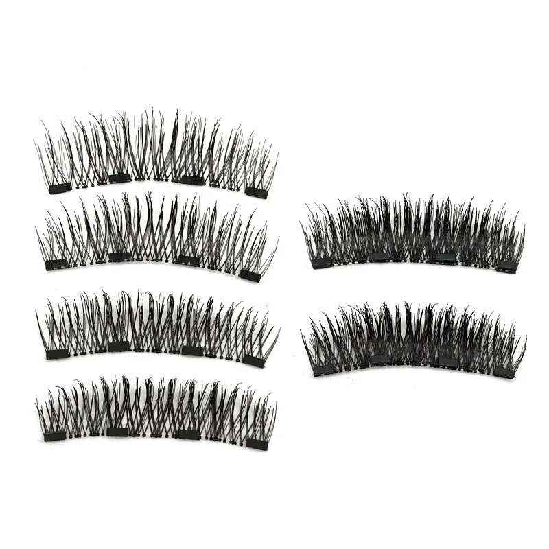 Magnetic Eyelashes With 4 Magnets 3D False Eyelashes Natural Magnetique Fake Lashes Extension Hand Made Magnetic Eyelashes With 4 Magnets 3D False Eyelashes Natural Magnetique Fake Lashes Extension Hand Made