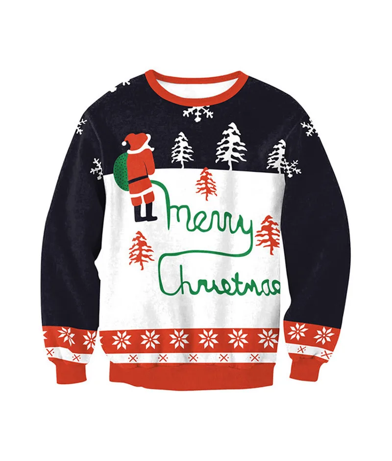 Мужской женский Уродливый Рождественский свитер, пуловер, толстовка с капюшоном,, длинный рукав, толстовка с капюшоном, топы, 3D принт, графические свитера, джемперы, S-3XL