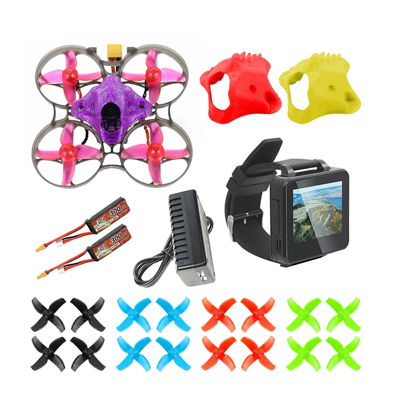 Квадрокоптер FPV Racing Drone Радиоуправляемый BNF с рамкой Mobula7 V3 75 мм Crazybee F4 Pro V2.1 2 3S
