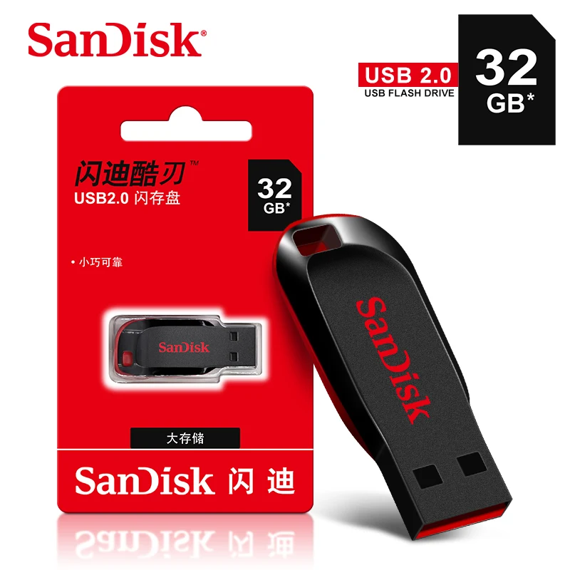 Флэш-накопитель SanDisk CZ50 16 ГБ 32 64 128 USB 2 0 карта памяти флешка 100% оригинал |