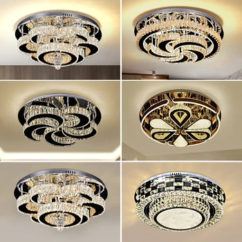 

Modern LED Crystal Chandelier Lights Lamp For Living Room Cristal Lustre Chandeliers Lighting Pendant Hanging Ceiling Fixtures