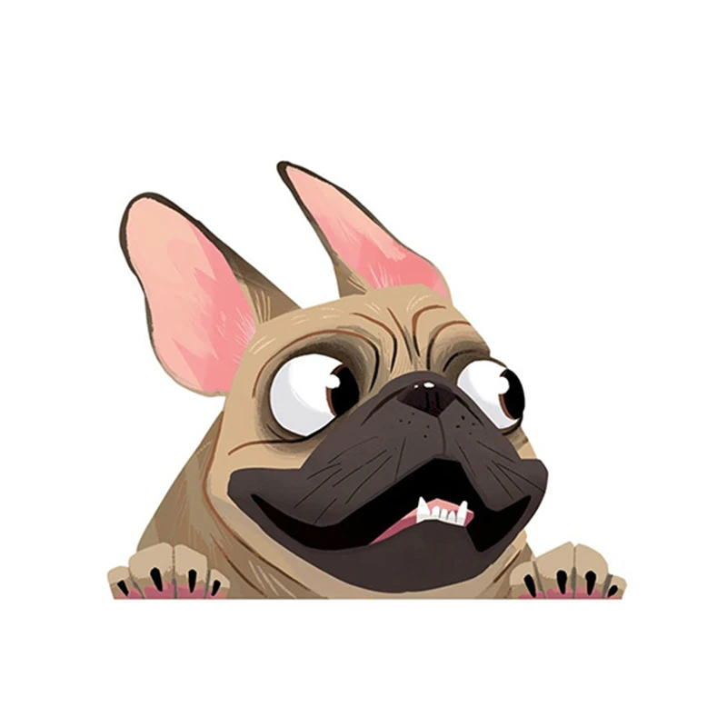 

Lovely Fawn French Bulldog Car Stickers and Decal Bumper Window Cover Scratches for Audi A4 Decoration Car Accessories KK13*11cm