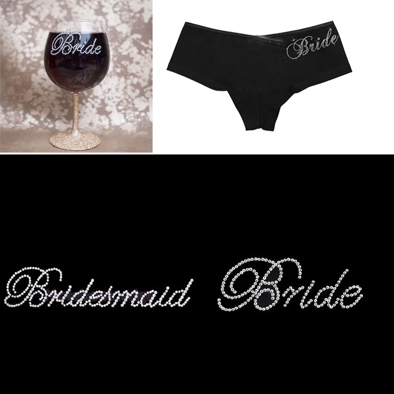 

Bride to be Bridesmaid Sticker Gift Bag tote robe Slipper hat cup wedding bridal shower Bachelorette hen Party diy decoration