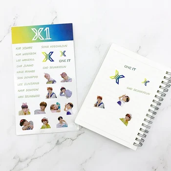 

1Pc Waterproof Transparent Stickers X1 EXO TWICE NCT DIY Stationery Sticker Scrapbooking Decor