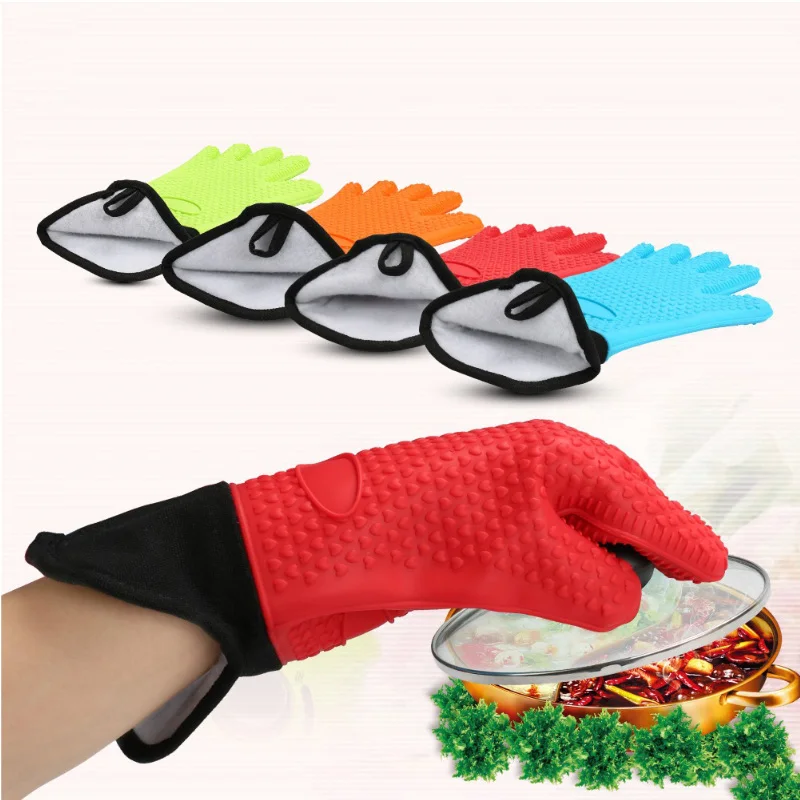 Anti-scalding Heat Insulation Gloves: Thickened Silicone Material, Special  For Kitchen Steaming Oven, Baking High Temperature Resistant, Non-slip Heat  Resistant, Suitable For Microwave Oven M9195 - Temu