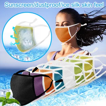 

Outdoor Cold feeling Cloth Face Shield Reusable Mouth Mask Washable Mouth Caps Breathable Face Mask mondmaskers