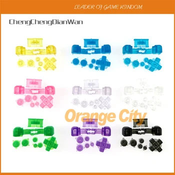 

Clear Transparent Colorful Plastic A B Select Start L R Buttons D Pad For GBA SP Full Buttons 1set
