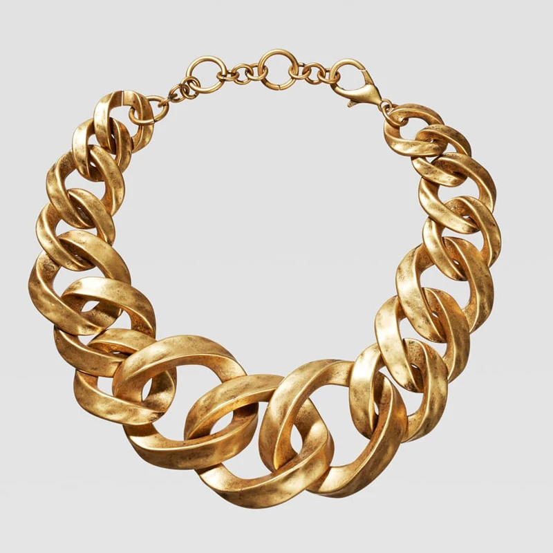 Ztech новые стили смолы Za Bijoux Золото Цвет Винтаж колье массивные ожерелья для женщин цепи модные ювелирные изделия аксессуары - Окраска металла: Necklace-4