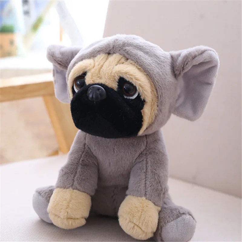 Elephant Новая плюшевая игрушка Мопс Милая в виде животного мягкая набивная кукла собака Косплей динозавр слон дети игрушки День рождения Рождественский подарок для детей - Цвет: Elephant