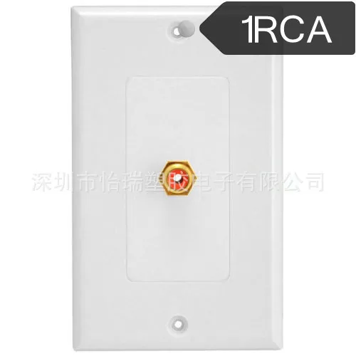 Одно отверстие RCA аудио Передача выход панель аудио информация панель 1 RCA настенная пластина