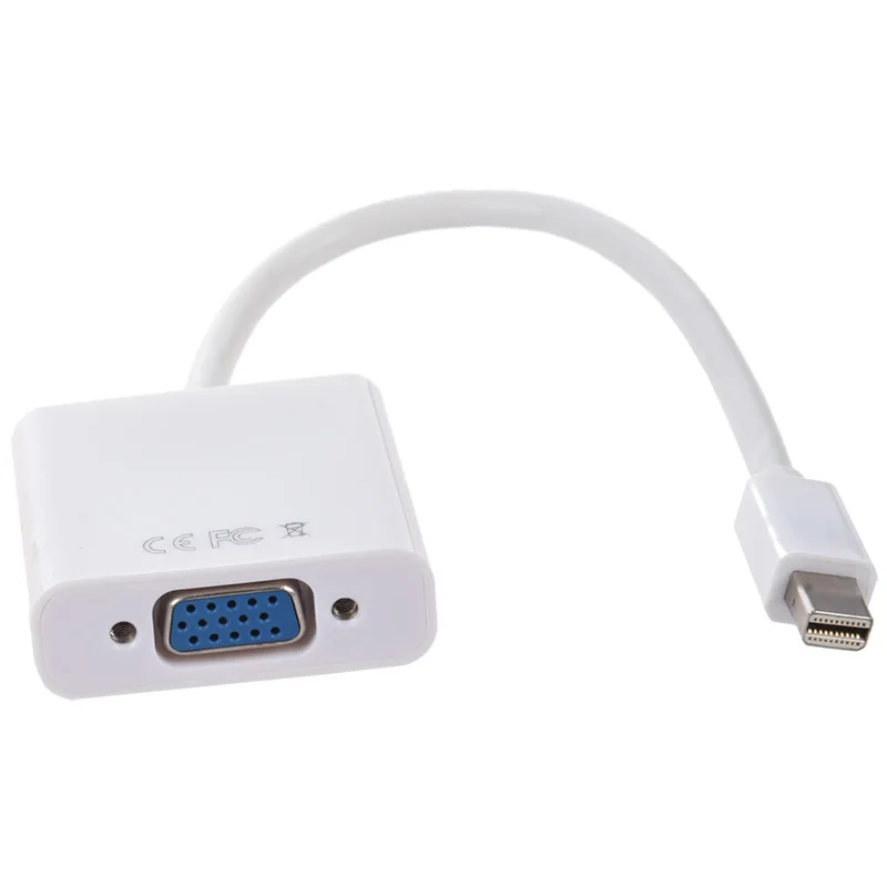Розничная адаптер VGA-адаптер Mini DisplayPort для VGA, белый