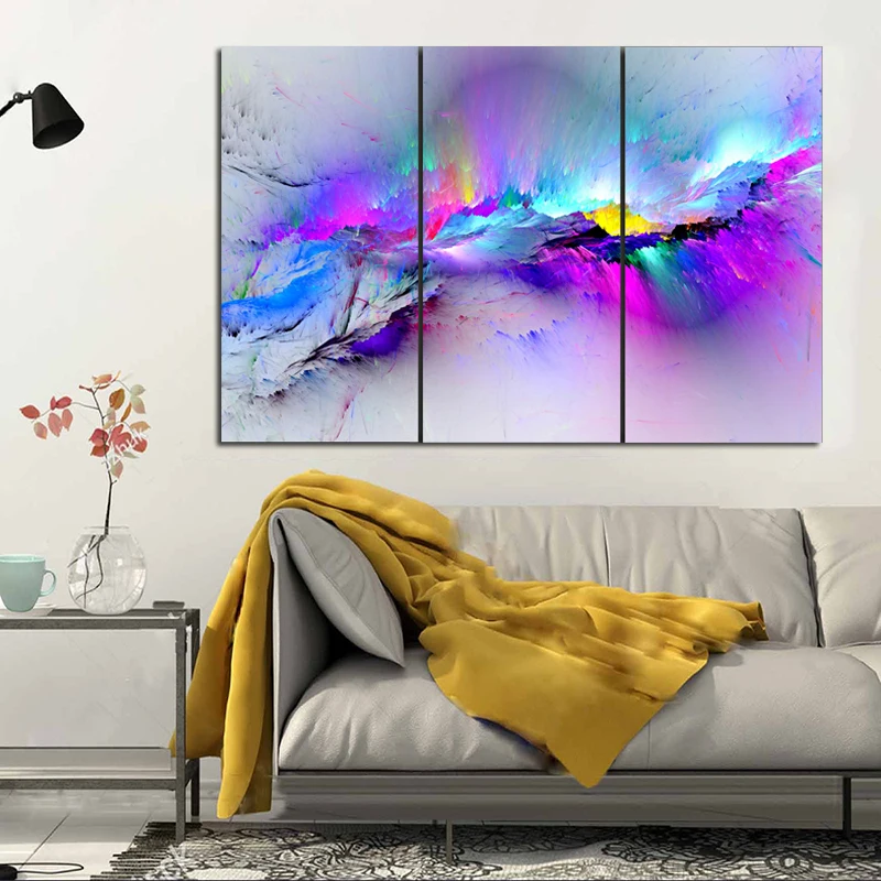 

3 Pieces/set Wall Painting Prints Poster Colorful Canvas Painting Quadro Decor Abstract Painting Canvas Print Picture Home Decor