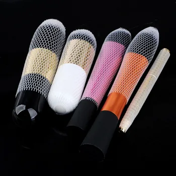 

10/30Pc Makeup Cosmetic Beauty Brush Protector Pen Guards Make Up Brushes Sheath Mesh Netting Protector Cover Makeup Tools TSLM1