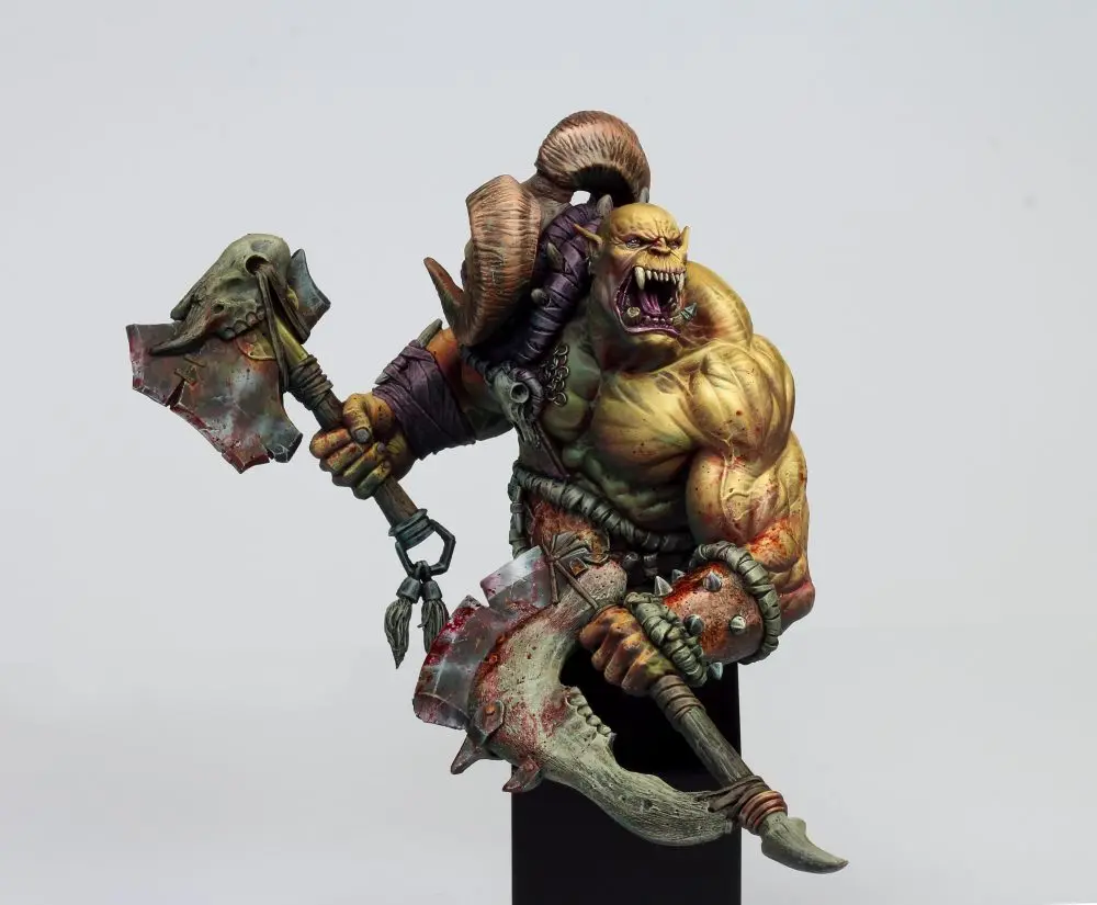 1/12 смолы Бюст Модель наборы GK Orc Rager Unassambled Неокрашенный 788|Наборы для сборки