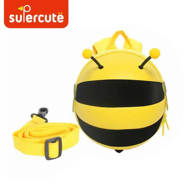 От 0 до 3 лет, милый рюкзак Honeybee для маленьких детей, детские рюкзаки для путешествий на открытом воздухе для детей, легкая сумка высокого качества - Цвет: Yellow  Backpack