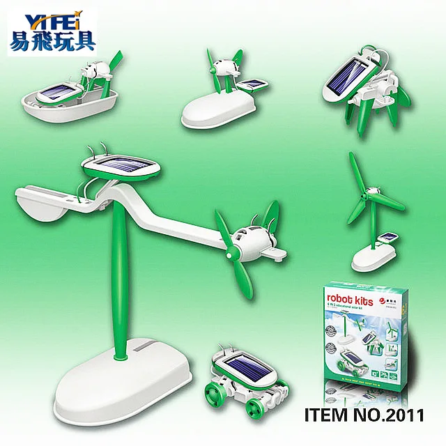

2011 6-in-1 Solar-power Toy Science And Technology Small Production New Energy Toy Teenager Popularization of Science Equipment