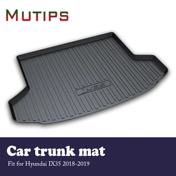 

Mutips Car Cargo rear trunk mat For Hyundai IX35 2018 2019 Anti-slip mat Waterproof carpet Boot Liner Tray Car accessories auto