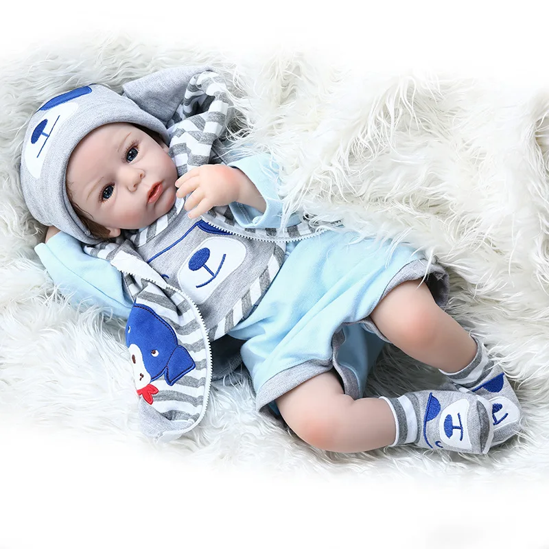

New Style Model Infant Doll Reborn Baby Cross Border Hot Selling Supply of Goods Non-mainstream Blue Ocean Product