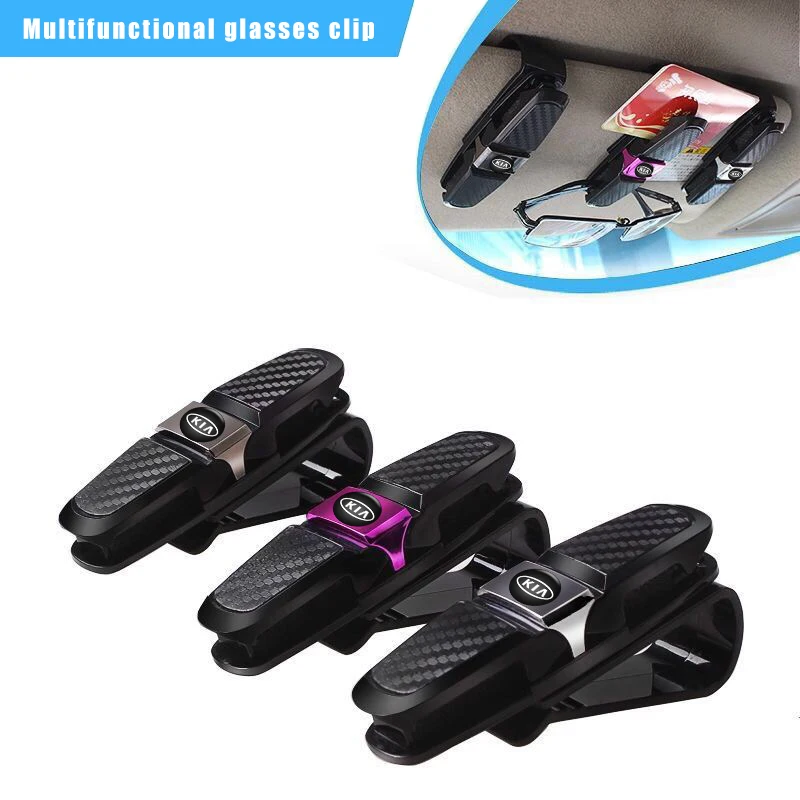 Car Sun Visor Glasses Clip For Kia Ceed Rio Sportage R K3 K4 K5 Sorento Cerato Optima 2015 2016 2017 2018 Auto Accessories | Автомобили и