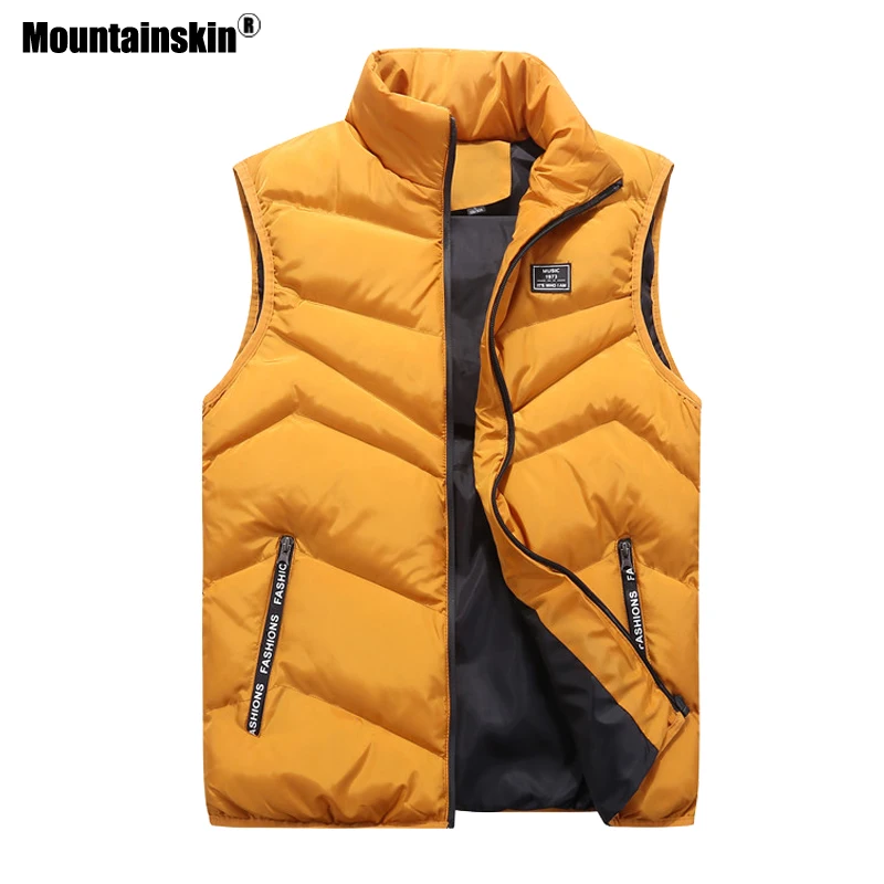 Мужской повседневный жилет Mountainskin черный без рукавов брендовая одежда размеры
