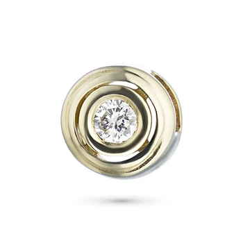 

Pendant in yellow gold with a diamond