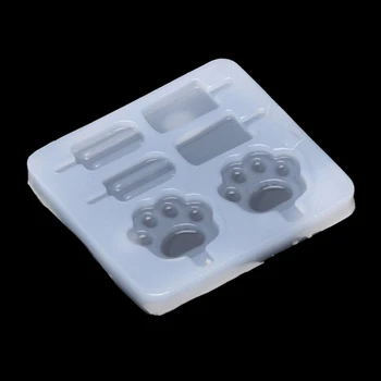 

UV Resin Jewelry Silicone Mold Popsicle Ice cream Cat Claws Mold Jewelry Making