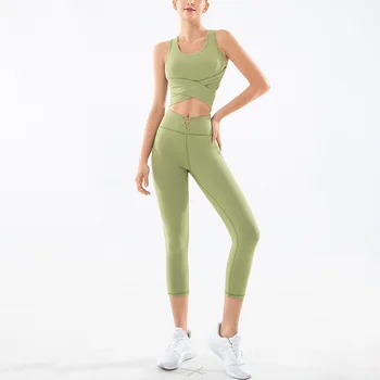 

Yoga Set Sports Clothing Womens Fitness Suits Women Gym Set Yoga Wear Fitness Bra Bow-knot Leggings Pants 2 Piece