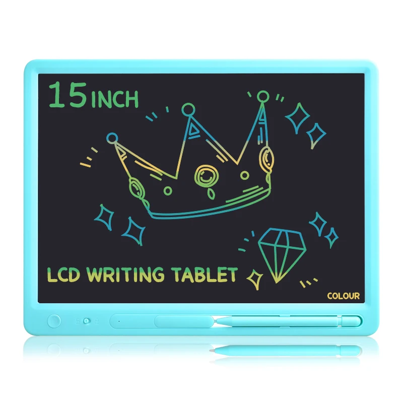 15 Inch Big Screen Wide Size LCD Writing Tablet Learning Pad Education Memo Board Adults Business Notebook Kids Drawing Toys 8