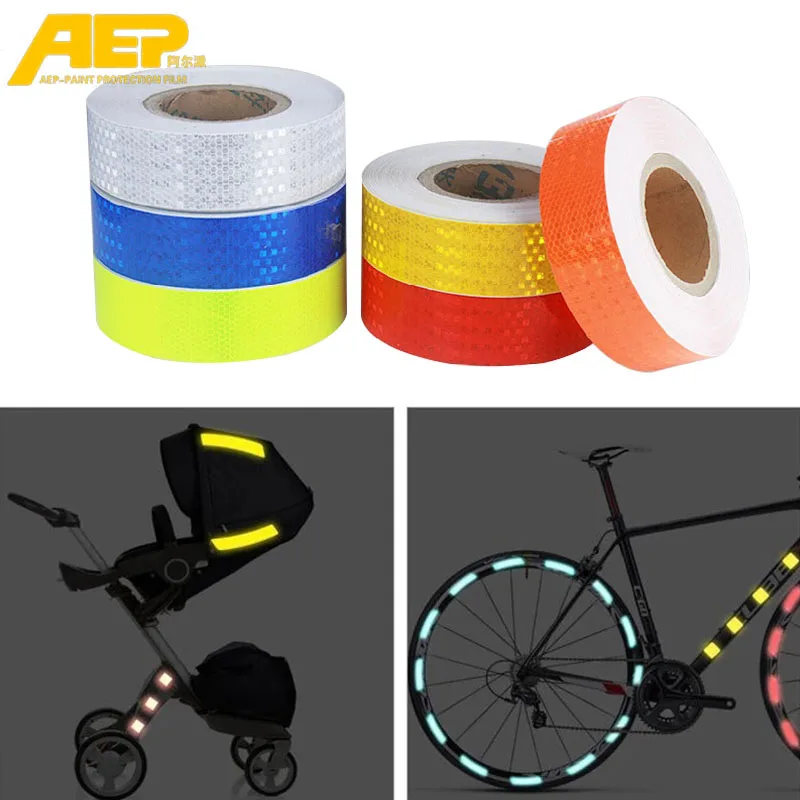 

5cm*3m Car Reflective Tape Decoration Stickers Car Warning Safety reflectante Tape Film Auto Reflector Sticker for Car Styling