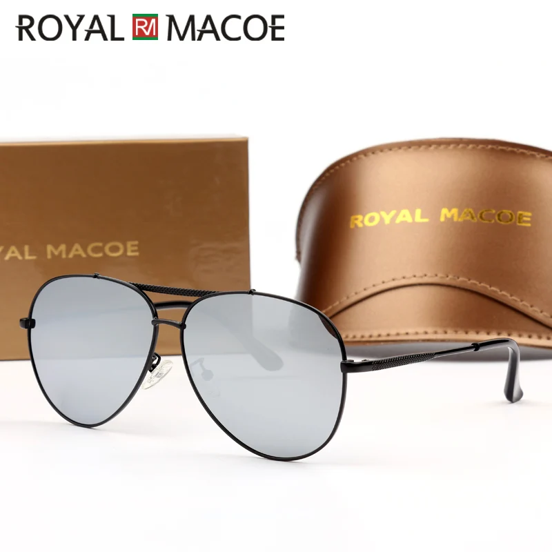 Мужские и женские солнцезащитные очки ROYAL MACOE Винтажные Солнцезащитные с