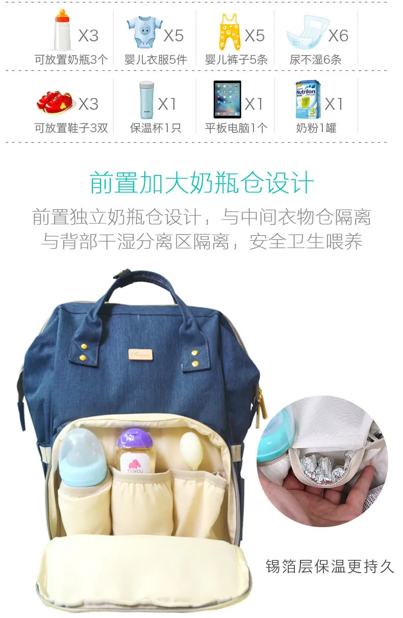 Очень большая сумка для подгузников, подгузник для мам, серый, синий, доступные цвета камуфляжа