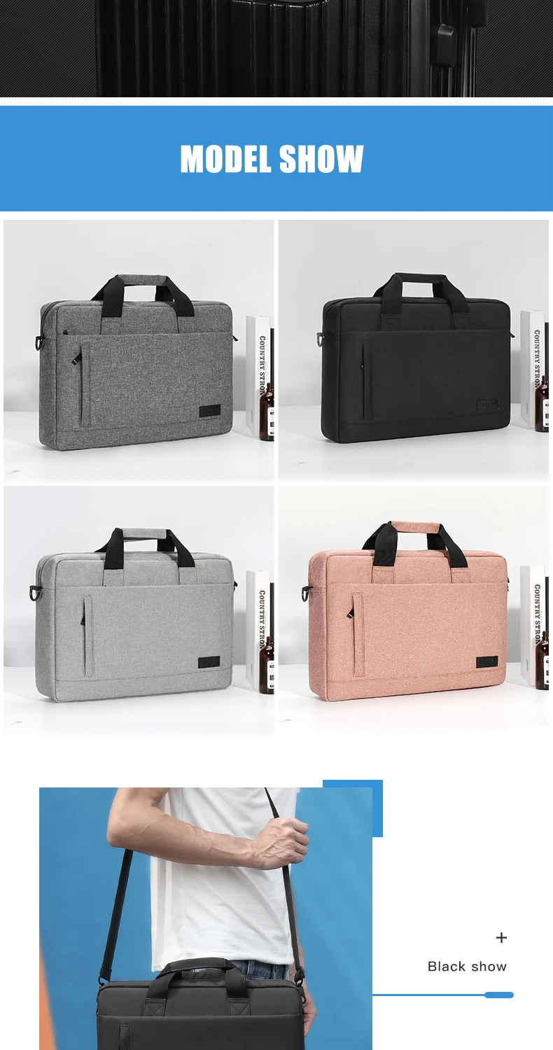 Laptop bag Sleeve Case Protective Shoulder handBag Notebook Briefcases For 13 14 15.6 inch Macbook Air HP Lenovo Dell Top-Handle