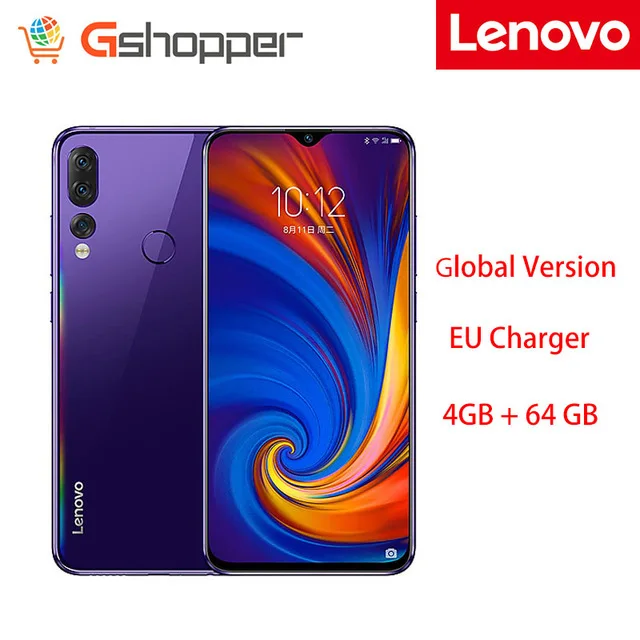 Глобальная версия смартфон Lenovo Z5S 4 Гб 64 Гб Восьмиядерный процессор Snapdragon 710 AI тройной камеры заднего Зуй 10,0 4G FDD LTE Android P - Цвет: Global Blue 464