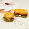10Pcs/Set Mini Simulation Food Hamburger Pretend Play For Doll Kitchen Toys Dollhouse Miniatures Classic Charms DIY Decoration 4