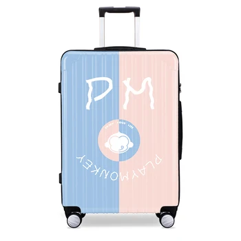 

Playful Suitcase Student Korean Password Box Trolley Case 20 Inch Boarding Female Luggage Box Universal Wheel