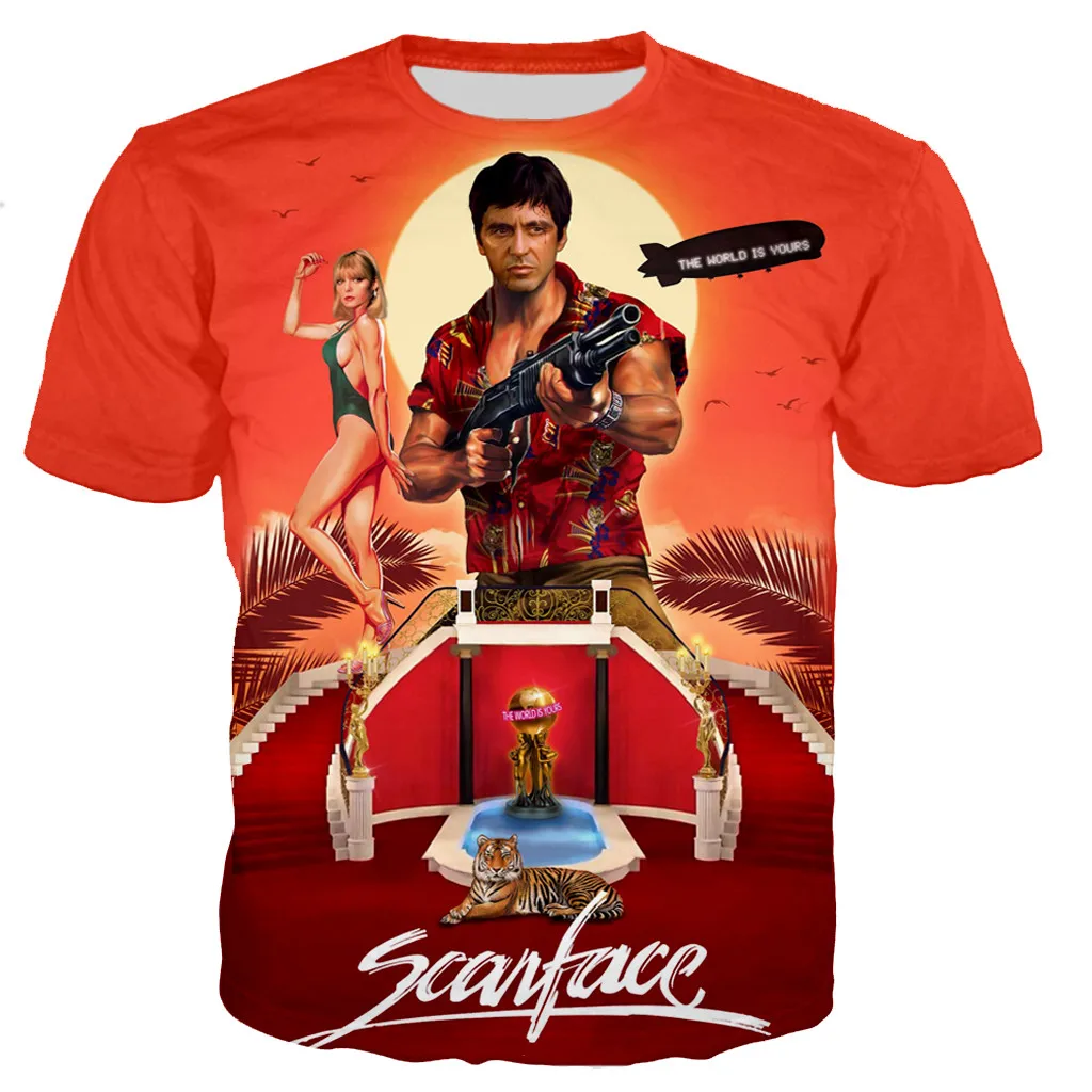 Classic Movie Scarface T Shirt Men 