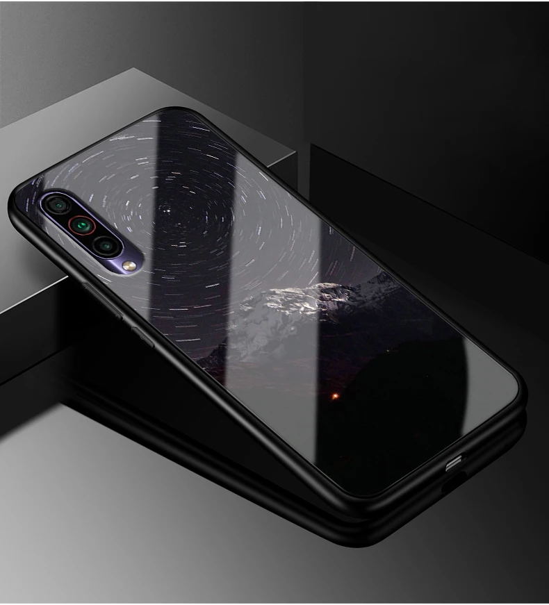 Для Meizu 16T чехол 6," PC Пластиковый стеклянный чехол для телефона черный TPU бампер чехол для Meizu16T M928Q чехол для Meizu 16 t 16T Capa - Цвет: 21