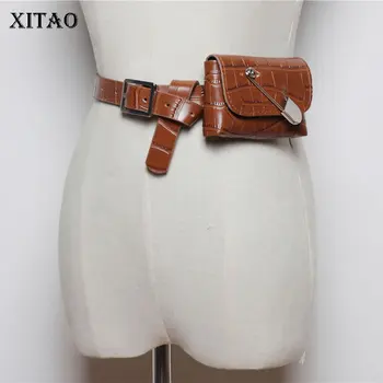 

XITAO Vintage Women Cummerbunds Fashion New 2019 Autumn Wild Detachable Mini Personality Pouch Elegant Cummerbunds GCC2236