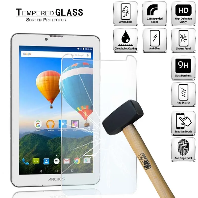 

Tablet Tempered Glass Screen Protector Cover for Archos 70 Xenon Full Screen Coverage Explosion-Proof Tempered Film