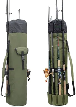 

JOYLIVE Outdoor Nylon Fishing Rod Bags Case Fishing Tackle Tools Storage Bag High Capacity Backpack Fishing Bag Multifunctional