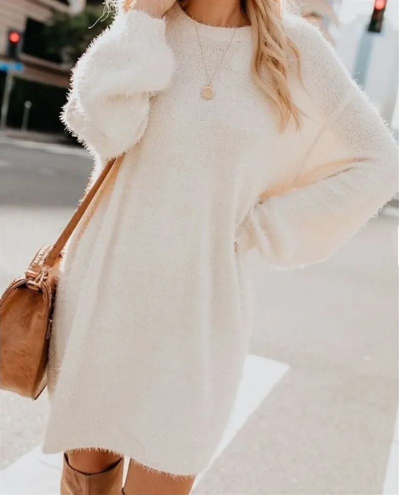 oversize knit dress