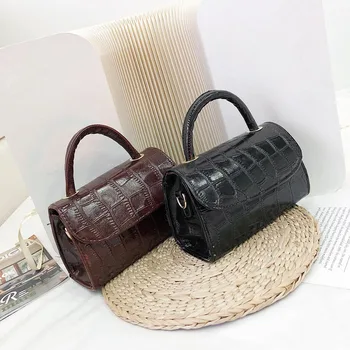 

Vintage Stone Pattern Crossbody Bags For Women Small Shoulder Bag Retro Chain Flap Female Handbag and Purses Bolsas Sac A Main