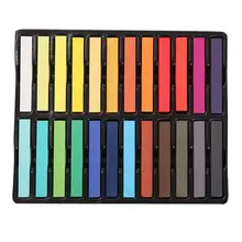 Одноразовые 36 цветов Мел для волос яркие цвета Временные волосы градиентный цвет несколько цветов инструмент для волос