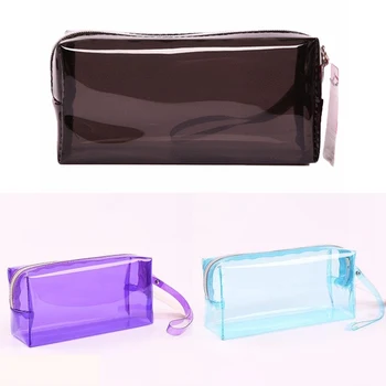 

New Fashion Simple Transparent School Pencil Case Large Capacity Pencil Box Storage Bag Stationery Gift School Supplies