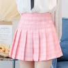 Jocoo Jolee Women High waist Pleated Skirt 2022 Spring Autumn Casual Kawaii A-line Skirts Japanese School Uniform Mini Skirts ► Photo 2/6