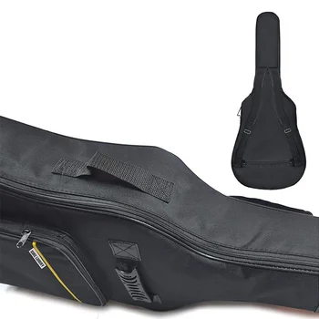 

Oxford Cloth Case Reinforced Soft Interior Cover Guitar Bag Padded Protective Thicken Pockets Travel Carry Full Size Waterproof