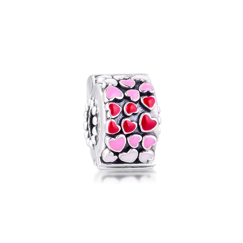 Подходит для браслета Pandora Charms из натуральной 925 пробы серебристого цвета с